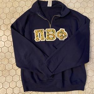 Pi Beta Phi 1/4 zip Sweatshirt